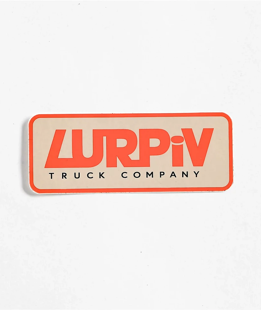 Lurpiv Plate Logo Sticker