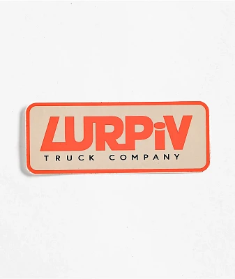 Lurpiv Plate Logo Sticker