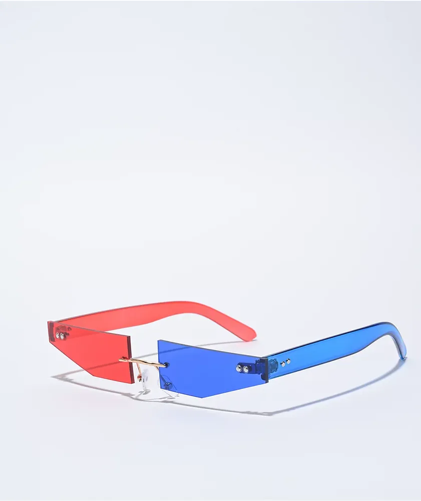 MAYA RED & BLUE SUNGLASSES