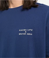 Macba Life x Brother Merle Crash Navy T-Shirt