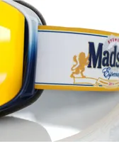 Madson Cylindro Cerveza White Snowboard Goggles