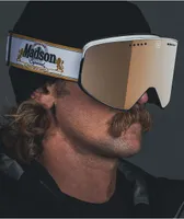 Madson Cylindro Cerveza White Snowboard Goggles