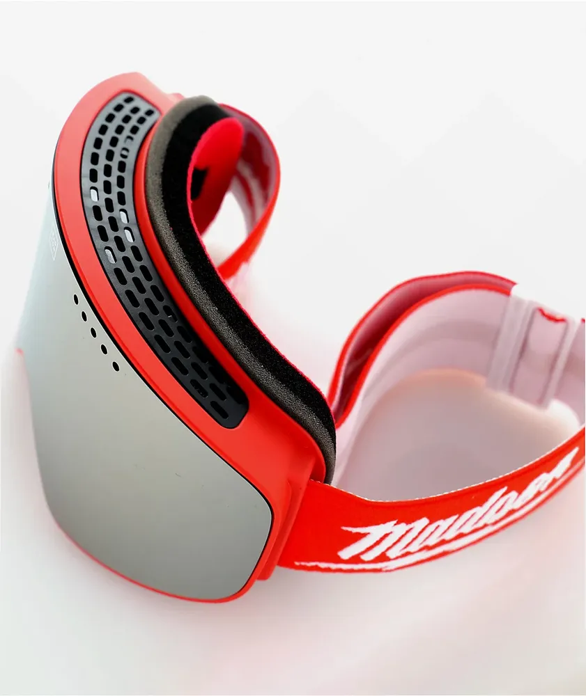 Madson Cylindro Wisconsin Red Snowboard Goggles