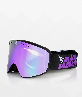 Madson x Black Sabbath Cylindro Purple Snowboard Goggles