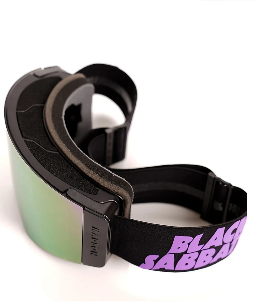 Madson x Black Sabbath Switch Purple Mirror & Light Rose Gold Snowboard Goggles