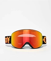 Madson x Ozzy Osbourne Cylindro Red Chrome Snowboard Goggles