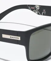Madson x Social Distortion Classico Black Polarized Sunglasses