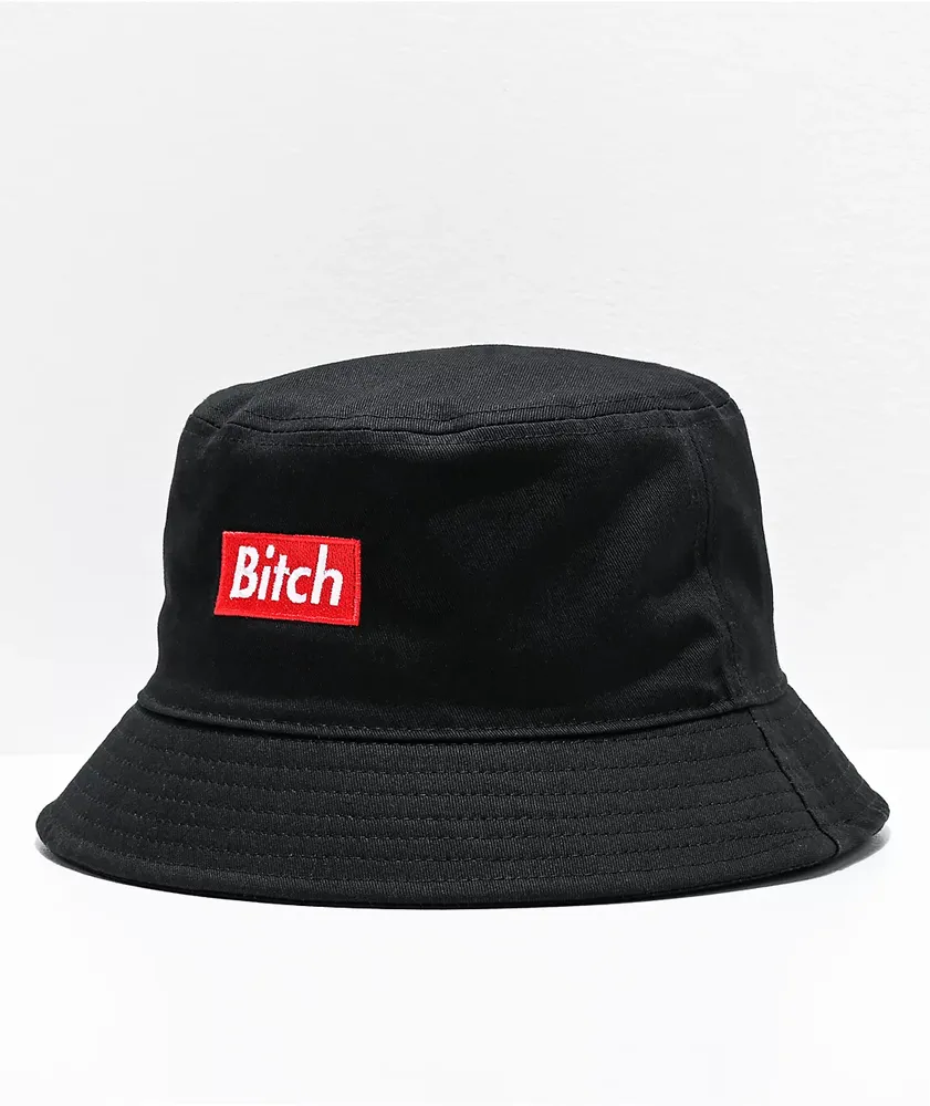 Married To The Mob Bitch In A Box Black Bucket Hat