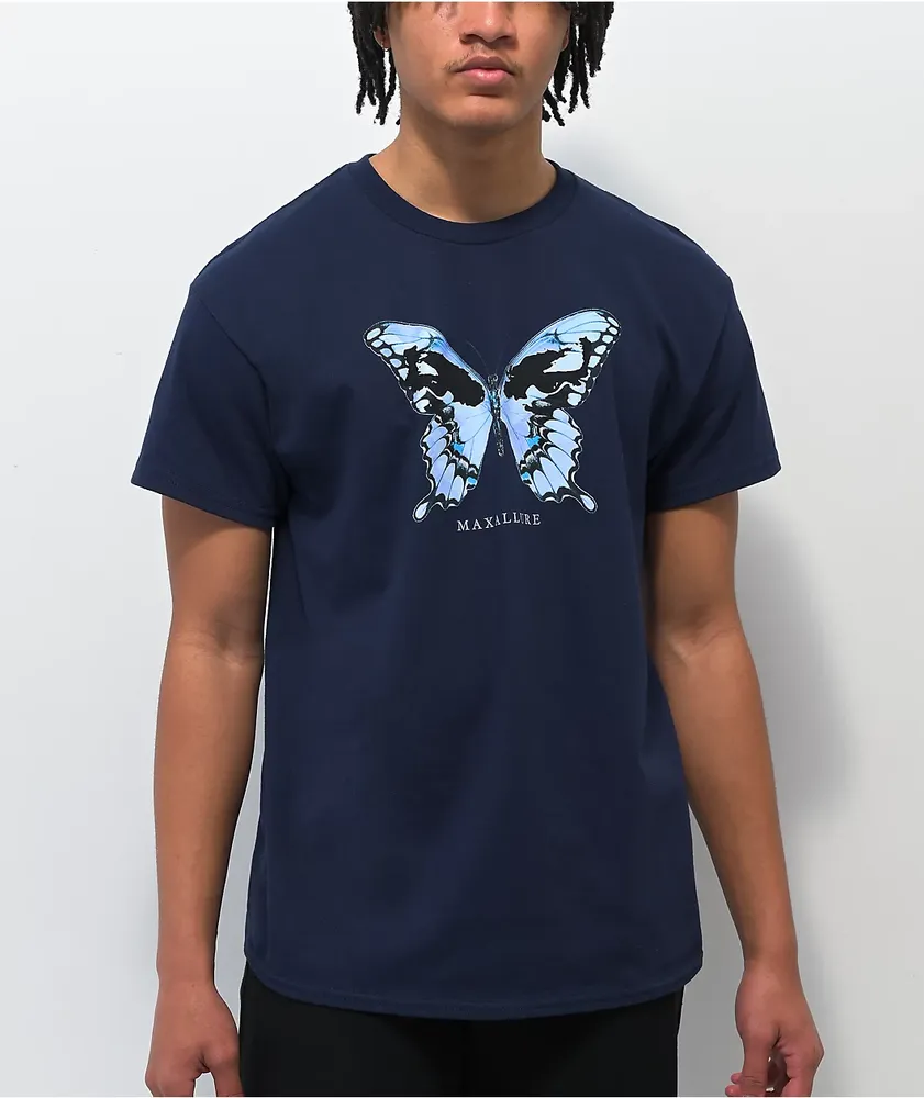 Maxallure Butterfly Navy T-Shirt