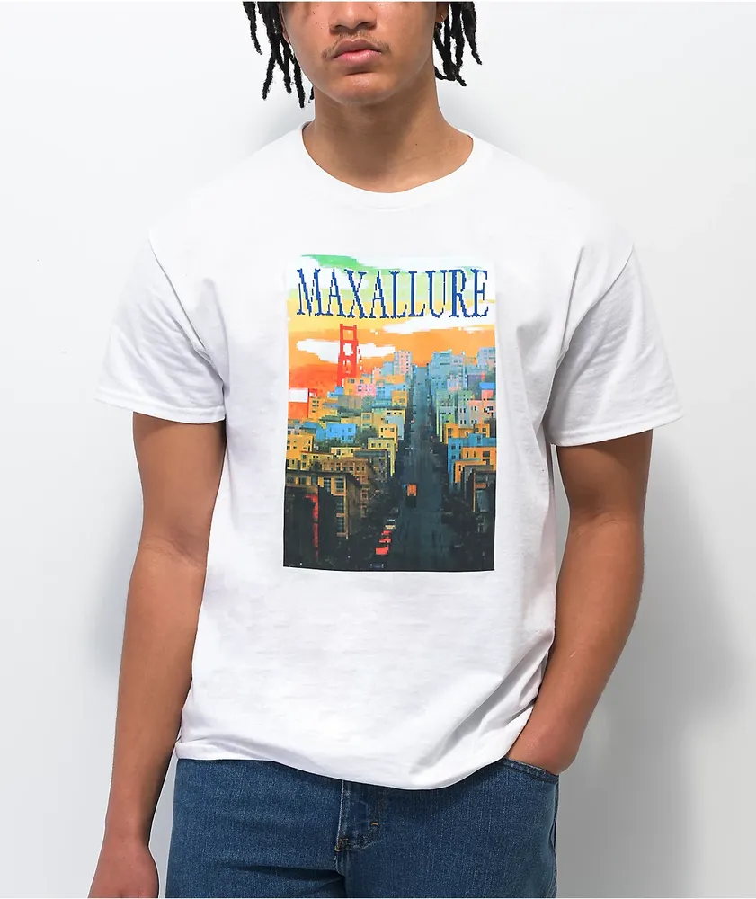 Maxallure Pixel White T-Shirt