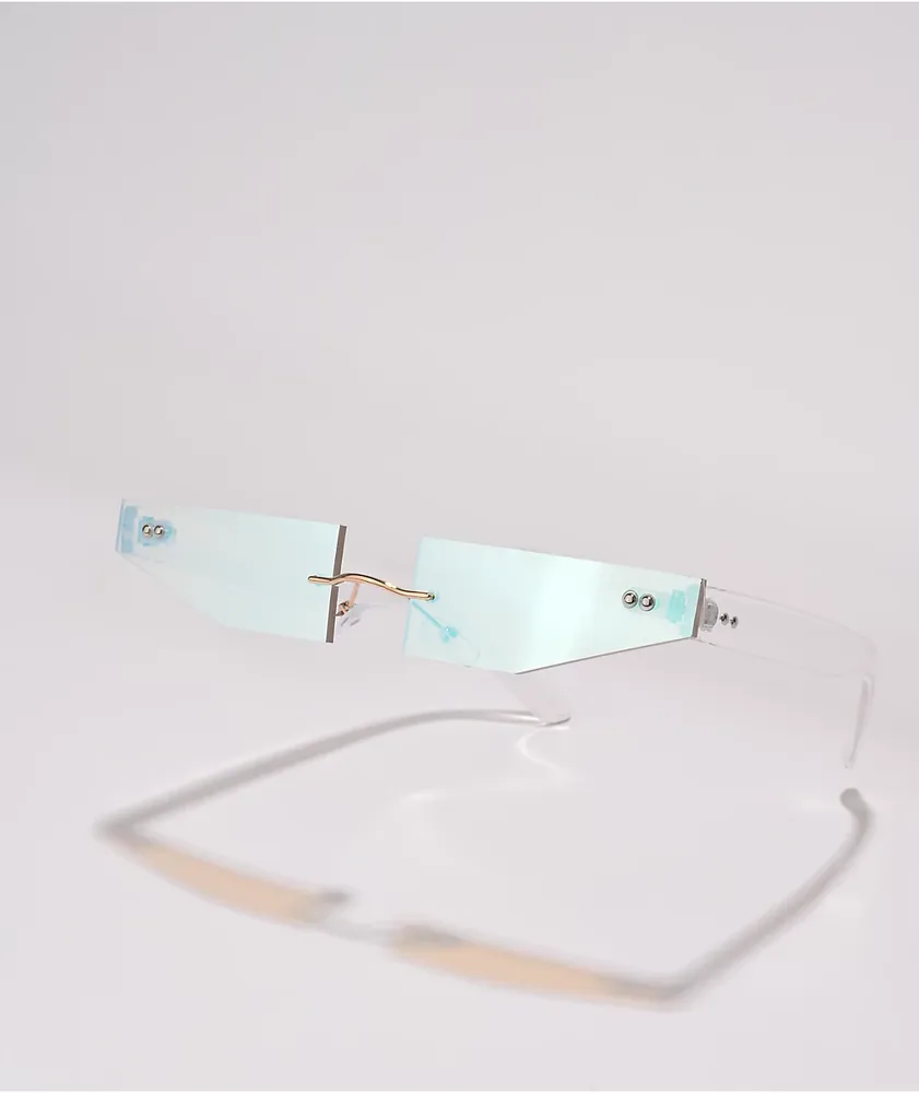 Maya Revo Clear Frameless Sunglasses