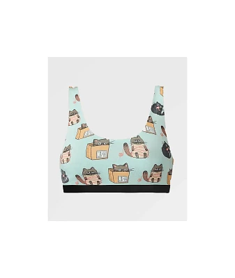 MeUndies Cats Being Cats UltraModal Core Scoop Bralette