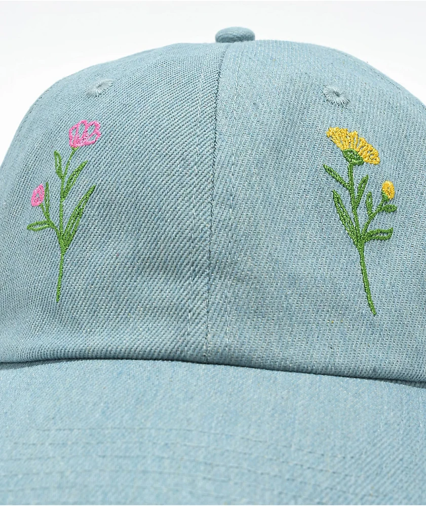 Melodie Garden Light Blue Strapback Hat