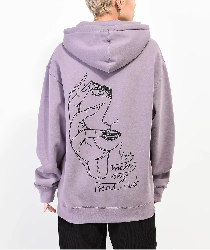 Melodie Headache Dusty Purple Hoodie