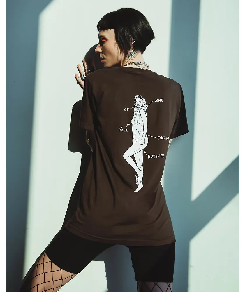 Melodie My Body Dark Brown T-Shirt