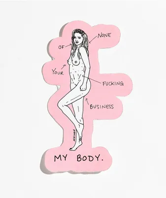Melodie My Body Pink Sticker