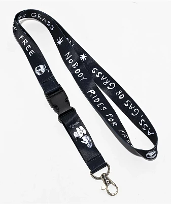 Melodie Nobody Rides Black Lanyard