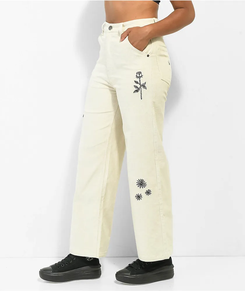 Melodie Out Of My Way Natural Corduroy Pants