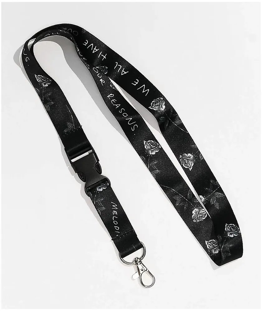 Melodie Reasons Black Lanyard