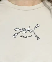 Melodie Reasons Tan Crop T-Shirt