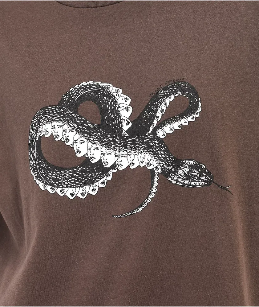 Melodie Reverse Medusa Brown T-Shirt