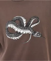 Melodie Reverse Medusa Brown T-Shirt