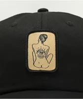 Melodie Watch Your Back Black Strapback Hat