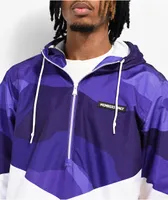 Members Only 1975 Purple, White & Yellow Anorak Jacket