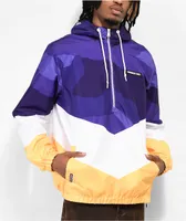 Members Only 1975 Purple, White & Yellow Anorak Jacket