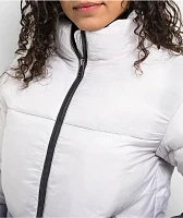 Members Only Ombre White Puffer Jacket