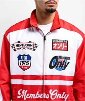 Members Only Racing Team Red Zip Jacket