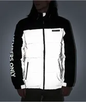 Members Only Reflective Split Puffer Jacket