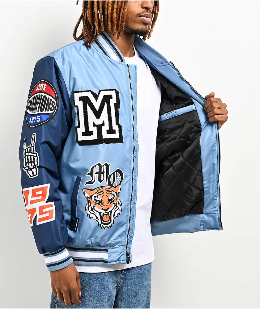 Members Only Tigers Blue Letterman Jacket