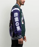 Members Only x Batman Joker Green & Purple Varsity Jacket