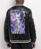 Members Only x Batman Joker Vegan Leather Varsity Jacket