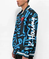 Members Only x Keith Haring Blue Bomber Jacket