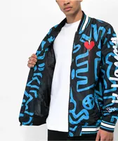 Members Only x Keith Haring Blue Bomber Jacket