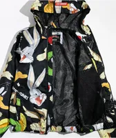 Members Only x Looney Tunes Kids Mash Up Black Windbreaker Jacket