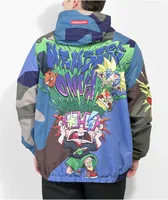 Members Only x Nickelodeon Entourage Blue Windbreaker Jacket