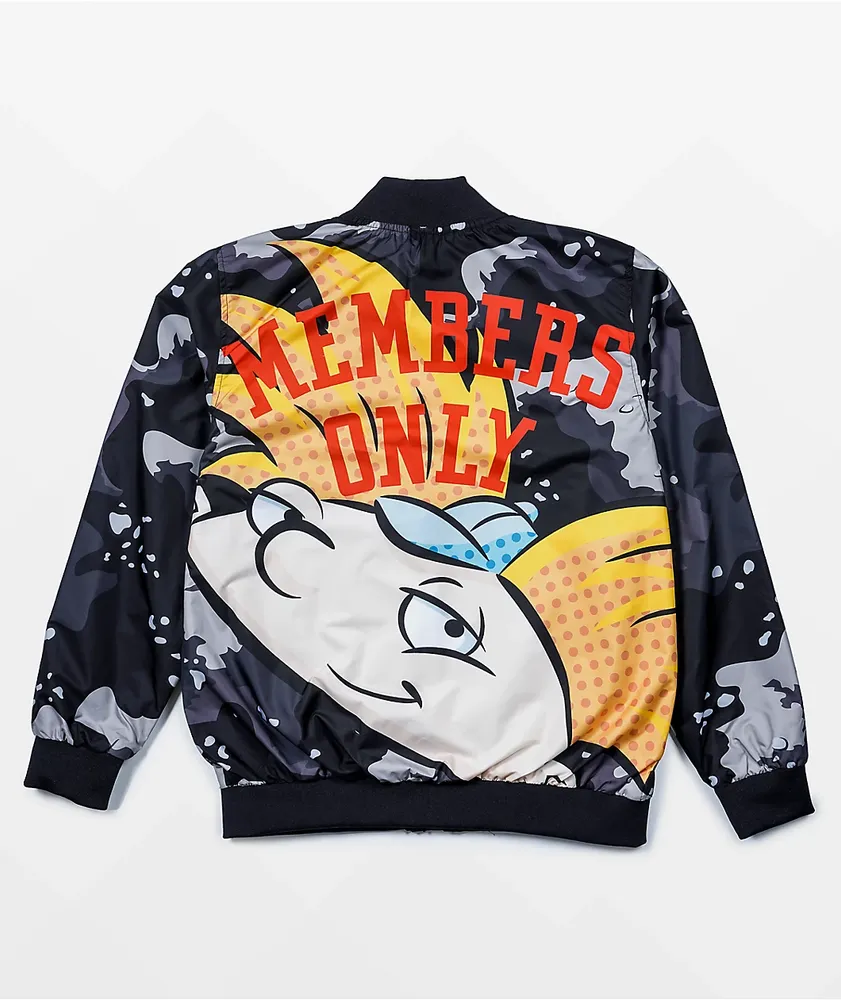 Members Only x Rick & Morty Black Windbreaker Jacket