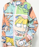 Members Only x Nickelodeon Rugrats FZ Blue & Green Windbreaker Jacket