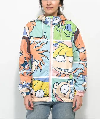 Members Only x Nickelodeon Rugrats FZ Blue & Green Windbreaker Jacket