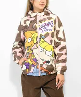 Members Only x Nickelodeon Rugrats Pink & Brown Snorkel Jacket