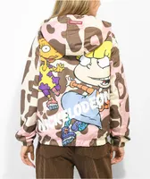 Members Only x Nickelodeon Rugrats Pink & Brown Snorkel Jacket