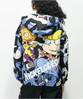 Members Only x Nickelodeon Rugrats Purple Camo Windbreaker Jacket