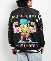 Members Only x Nickelodeon SpongeBob SquarePants Black Varsity Jacket