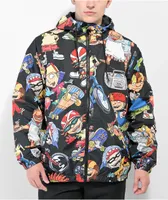 Members Only x Nicklodeon Rocket Power Black Windbreaker Jacket