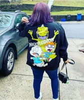 Members Only x Rugrats Iconic Black Racer Jacket