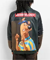 Members Only x Scooby Doo Prowl Green Bomber Jacket