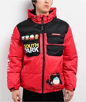 Members Only x South Park Red Puffer Jacket